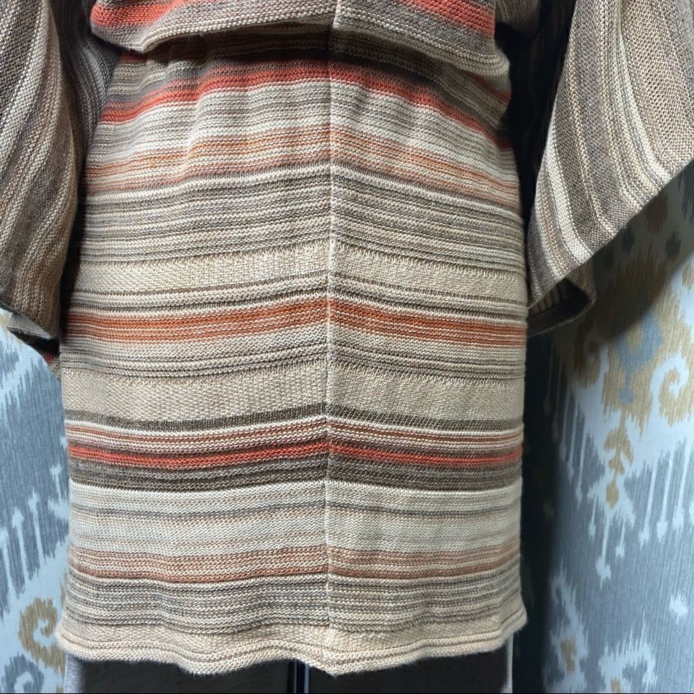 Ralph Lauren Vintage Knit Southwestern Beaded Indian Blanket Poncho Tunic - Picture 7 of 16